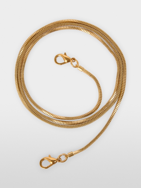 Leather clutch in snake look