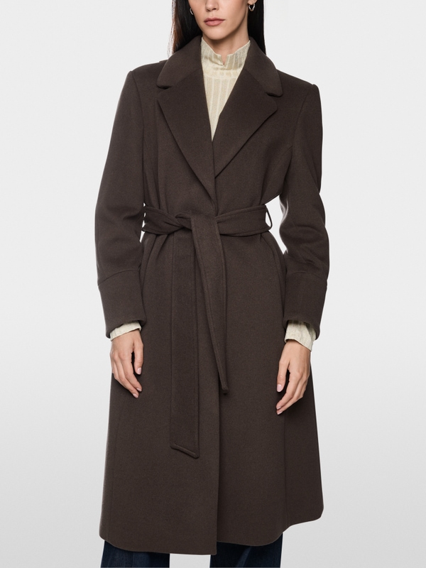 Manteau en laine vierge et cachemire