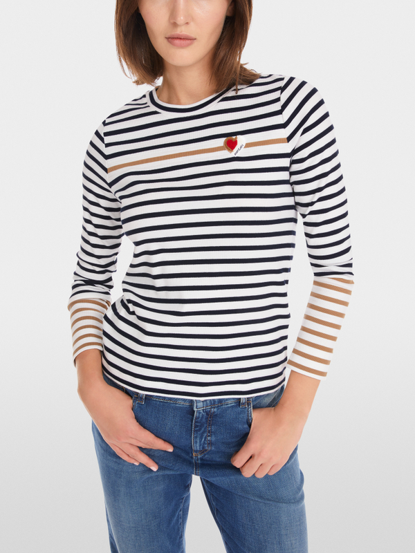 Longsleeve met gestreepte strepen