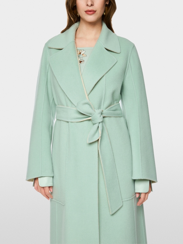 Luxurious reversible wool coat