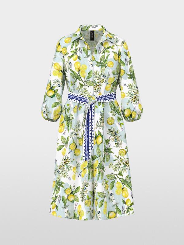 Midi cotton print dress