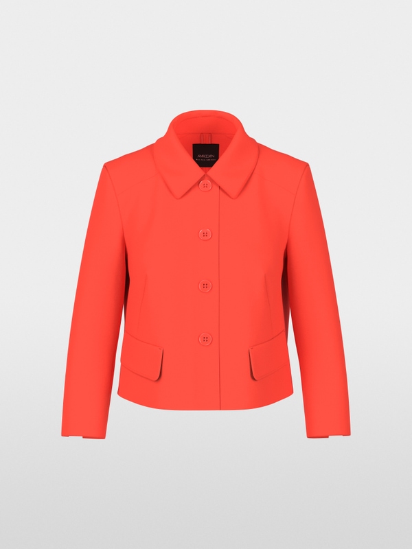 Short jacket with Kent collar