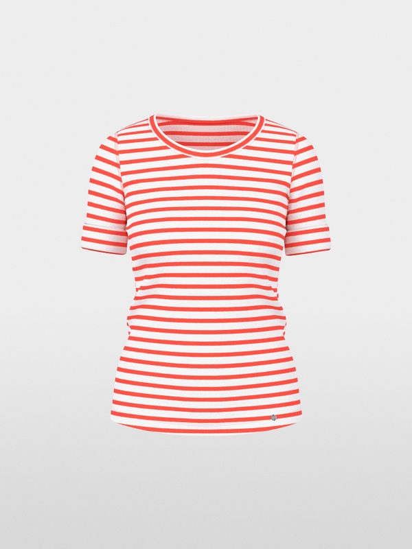 Striped T-shirt made of cotton rib