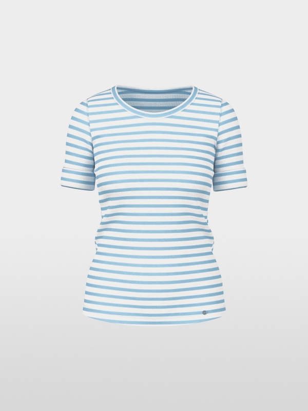 Striped T-shirt made of cotton rib