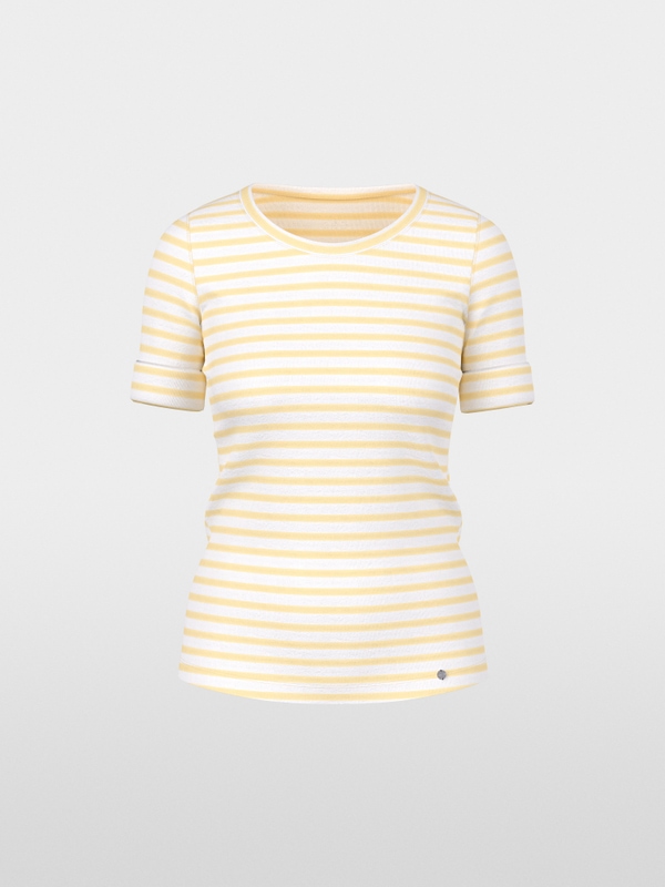 Striped T-shirt made of cotton rib