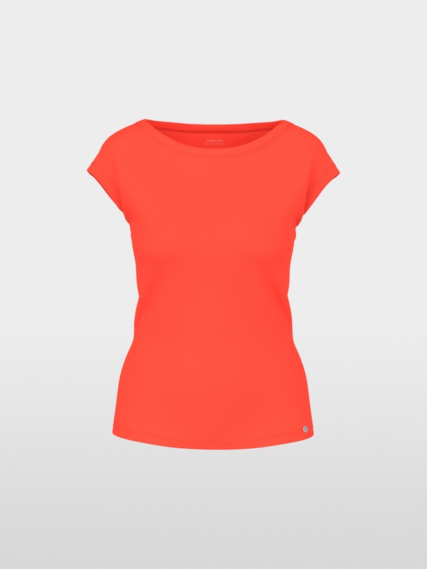 T-shirt with cut sleeves