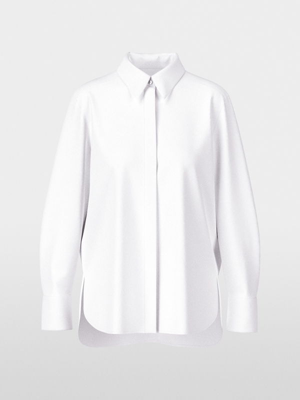 Plain and with glitter - blouse in shirt style