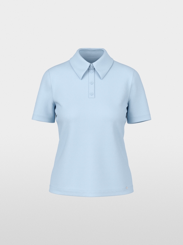 Polo en coton stretch