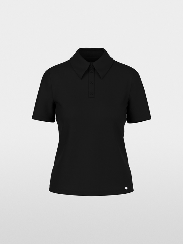 Polo Shirt in Cotton Stretch