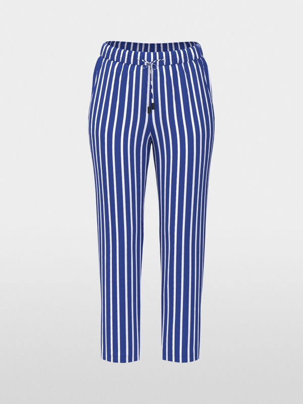 RHODOS striped pull-on trousers