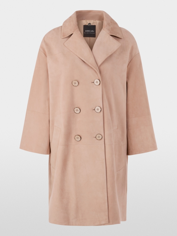 ‘Rethink Together’ suede coat