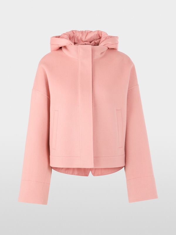 Veste en laine à capuche