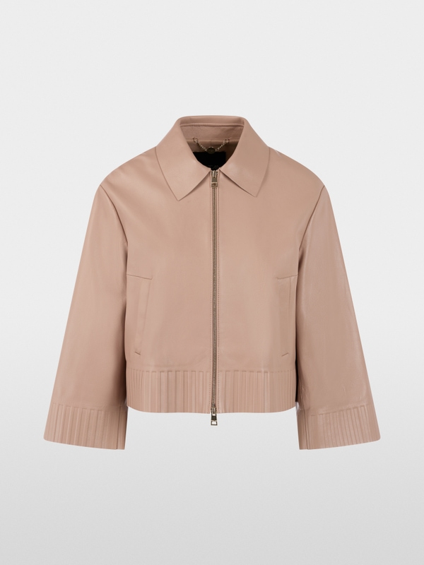 ‘Rethink Together’ lamb nappa  jacket