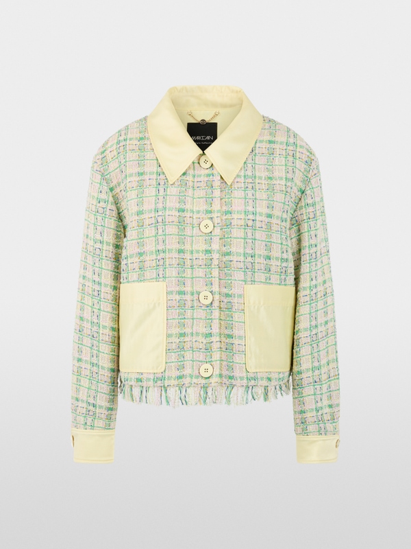 Jacket with contrasting colour details