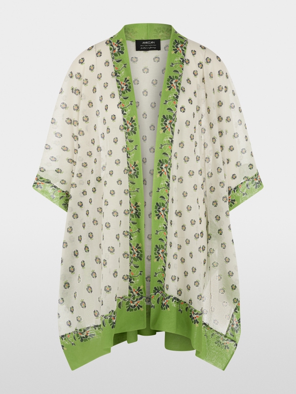 ‘Knitted in Germany’ printed cape