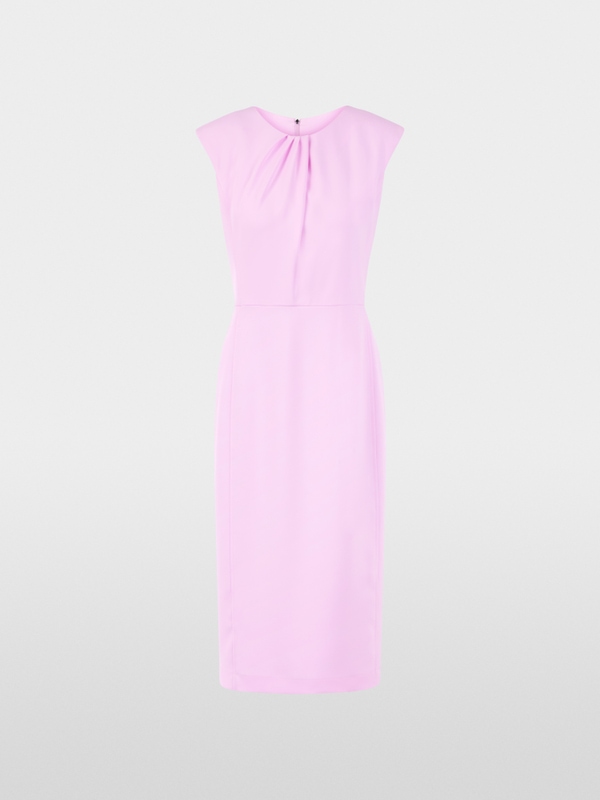 Fitted dress with pleated detail