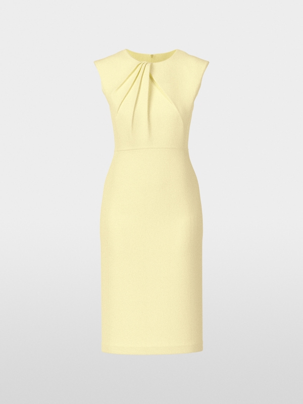 Fitted dress with pleated detail