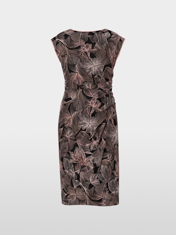 Elegant cocktail dress with floral print