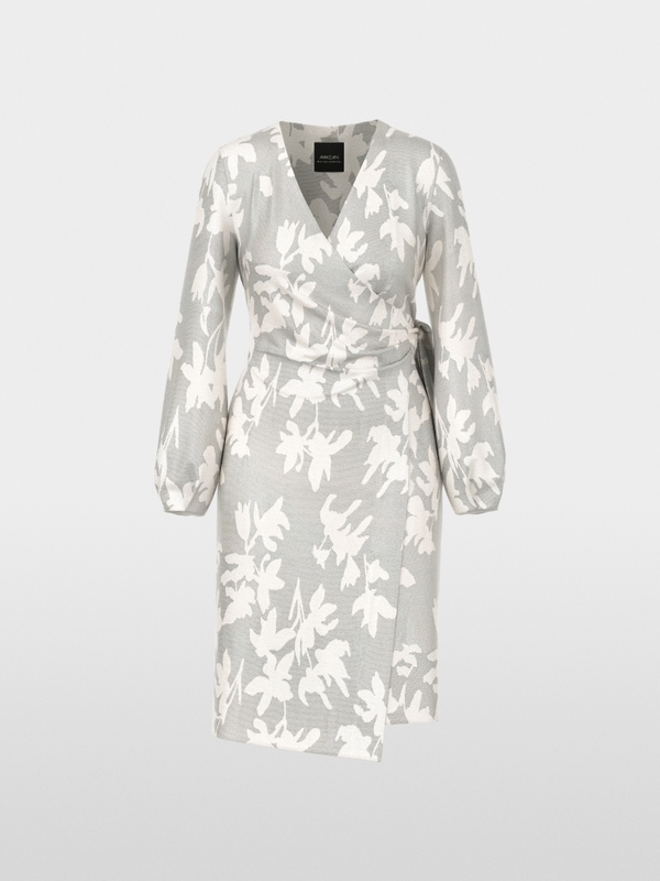 Long-sleeved wrap dress