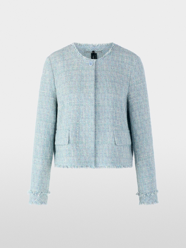 Veste bouclée à franges