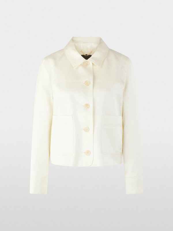 Shimmering material mix jacket