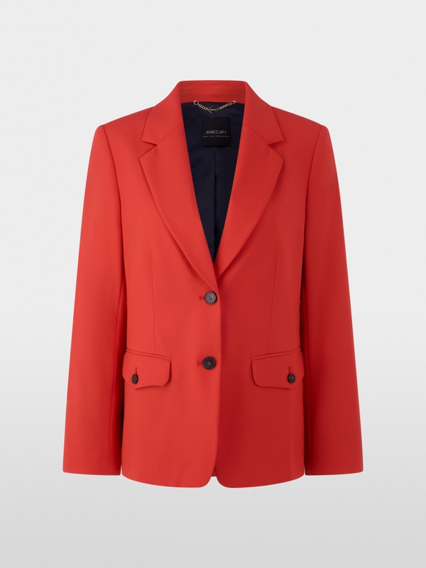 Taillierter Blazer mit gerundetem Saum