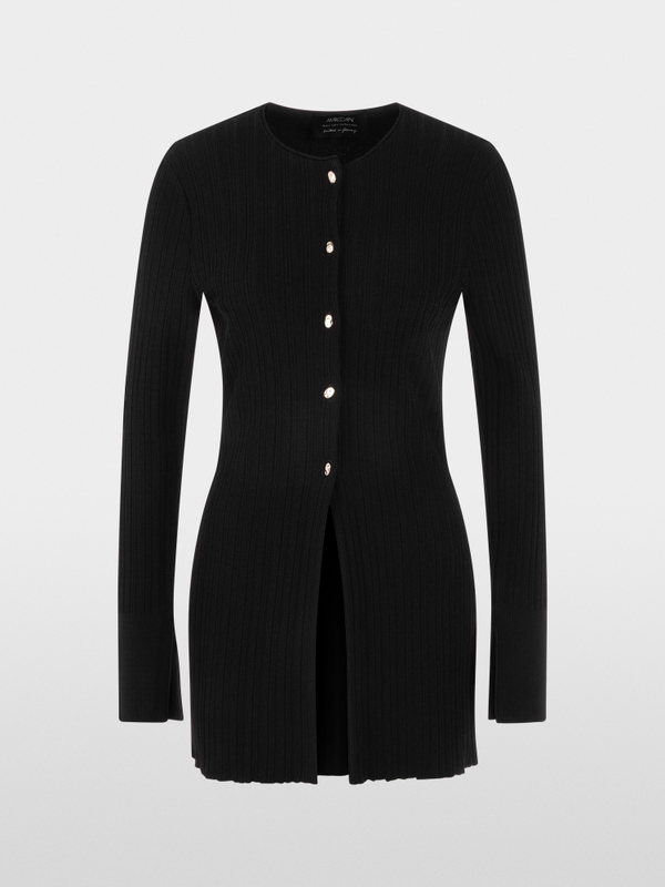 Cardigan en maille côtelée « Rethink Together »