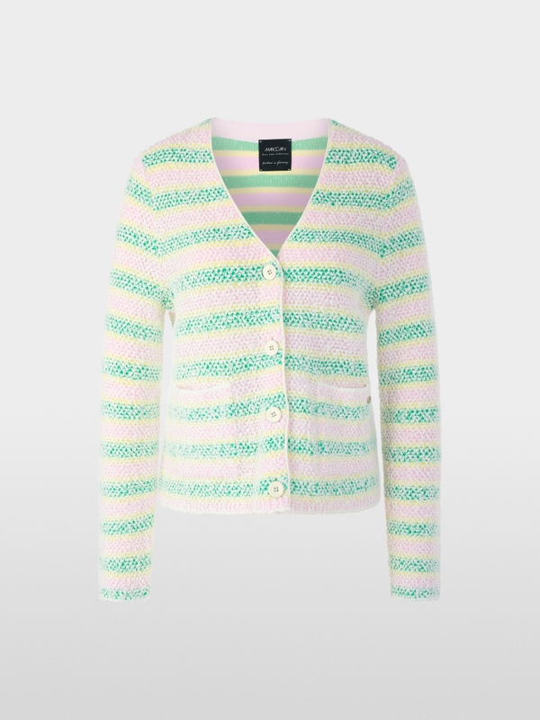 ‘Knitted in Germany’ bouclé cardigan