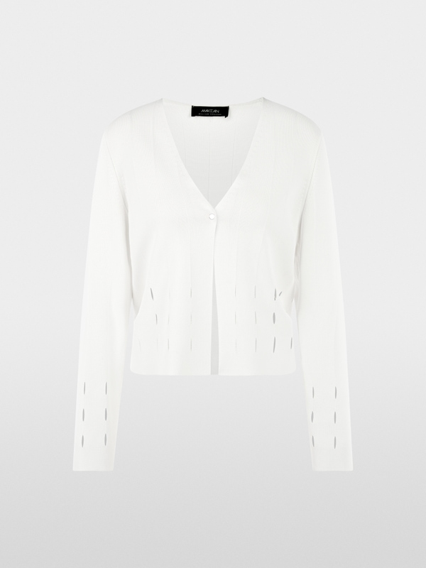 Cardigan with cut-out details