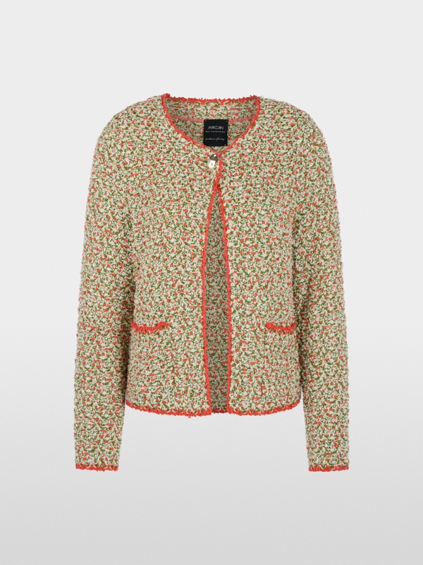 ‘Knitted in Germany’ bouclé cardigan