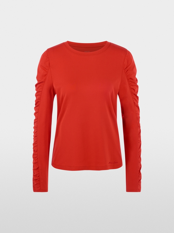 T-shirt à manches longues avec fronces