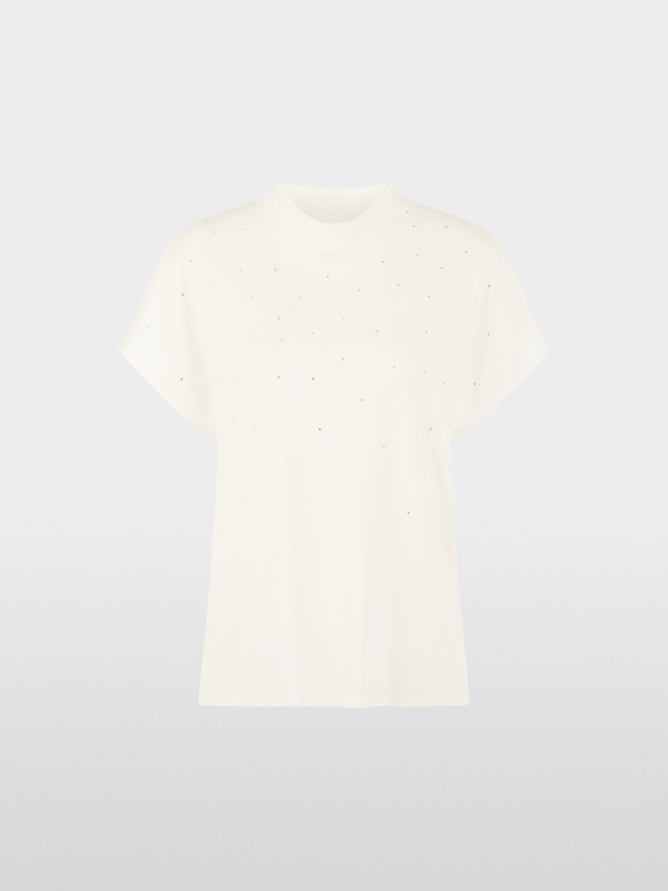 T-shirt à manches courtes avec pierres thermocollantes