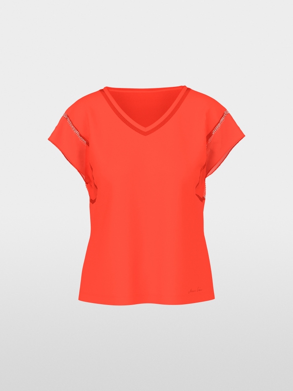 Shirt with cotton voile