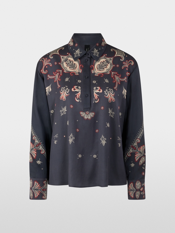 Chemisier fluide à motif cachemire