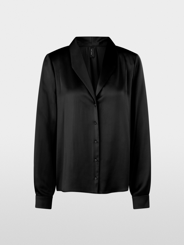 Blouse with lapel collar