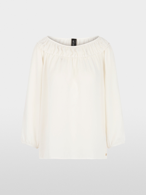 Blouse with Carmen neckline