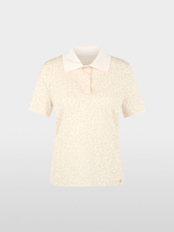 Polo shirt with leopard pattern