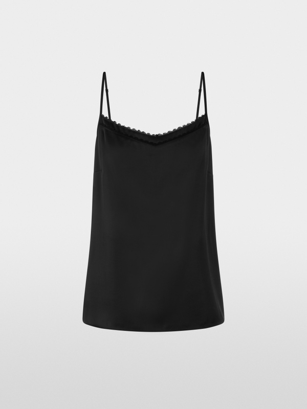 Elegant strap top with lace