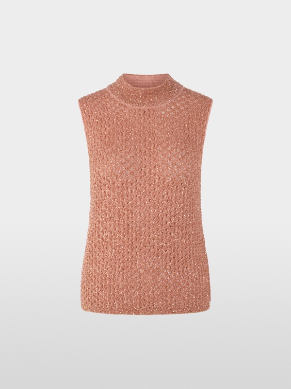 Top élégant en maille ajourée