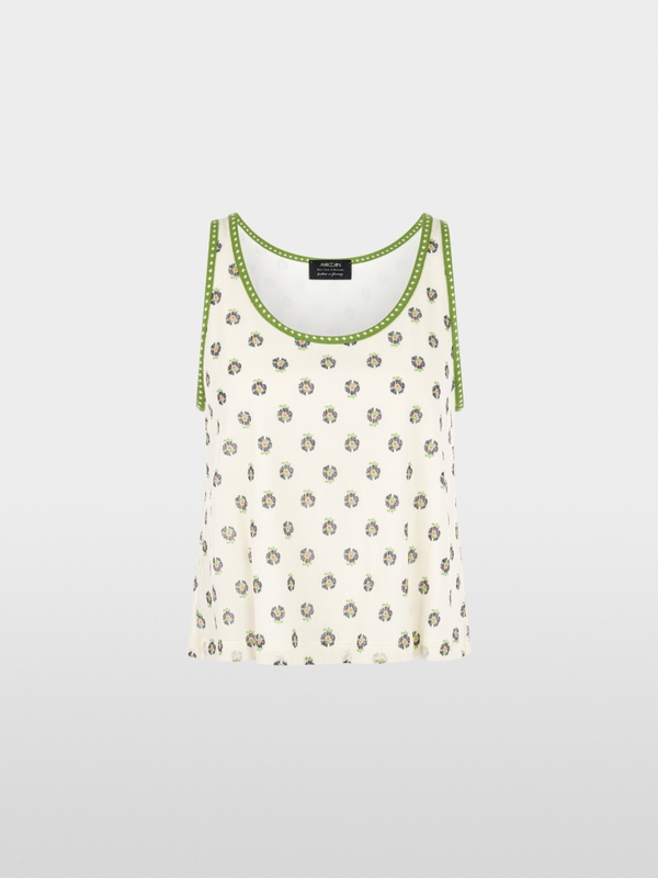‘Knitted in Germany’ printed top