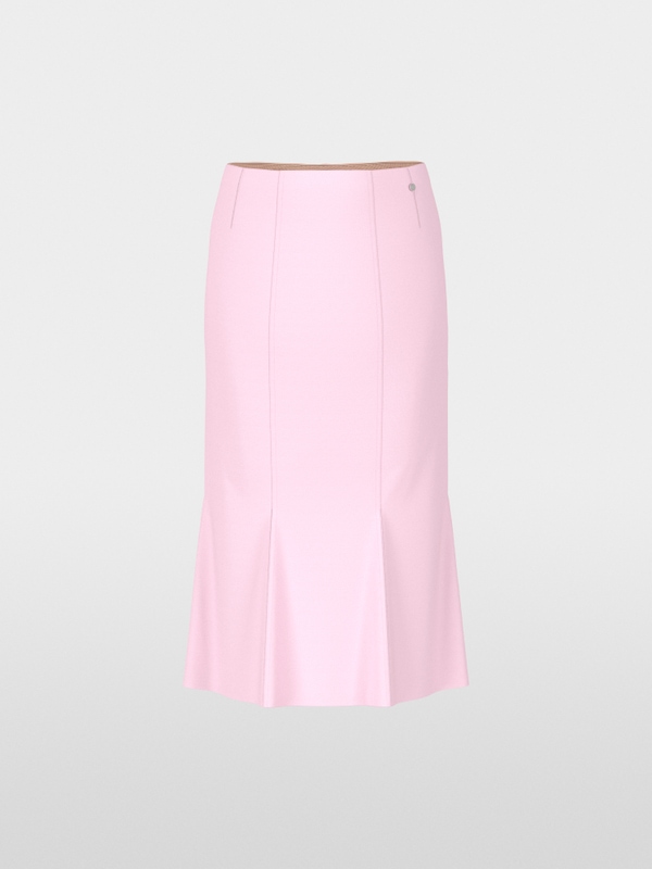 Jupe longueur genoux en viscose stretch