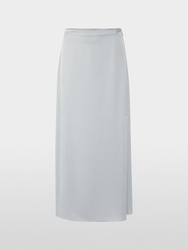 Jupe midi à l'éclat soyeux