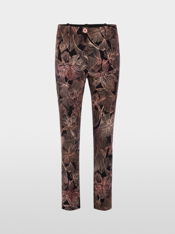 SYDNEY slim trousers with floral print
