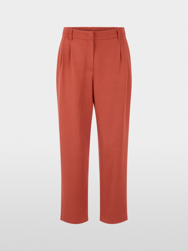 FAQUS viscose-linen blend trousers