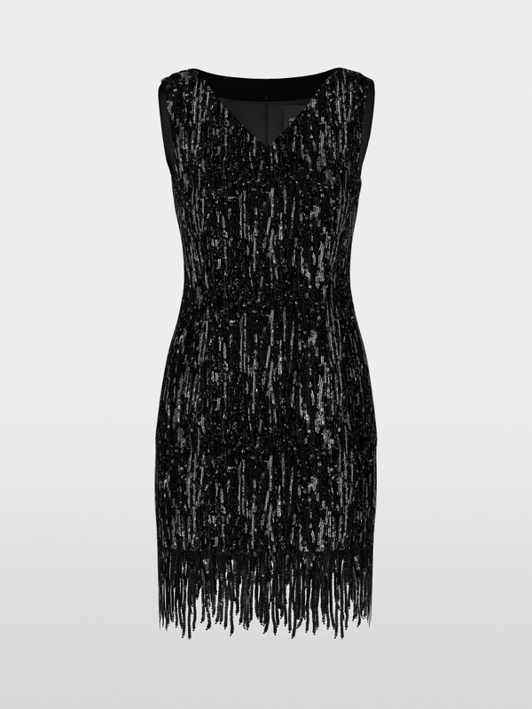 Sheath dress with sequins