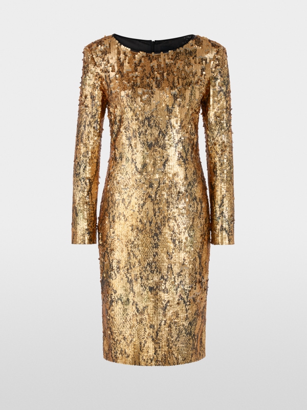 Gouden paillettenjurk