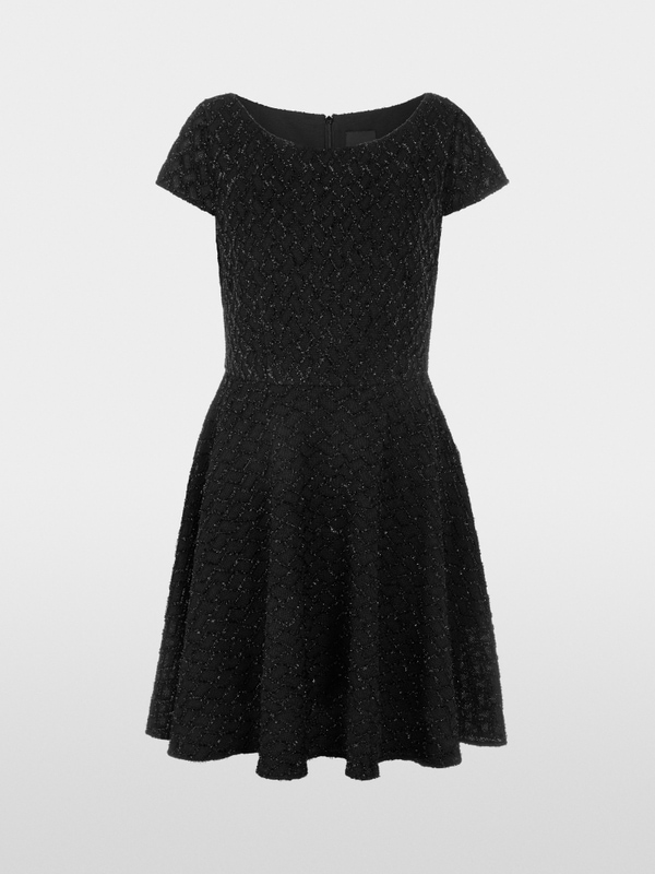 Cocktailkleid mit Glitzer-Details