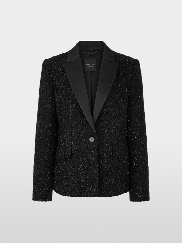 Fitted blazer with glitter details