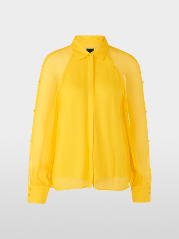 Double-layer cut-out viscose blouse