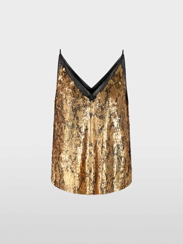 Sequinned party top